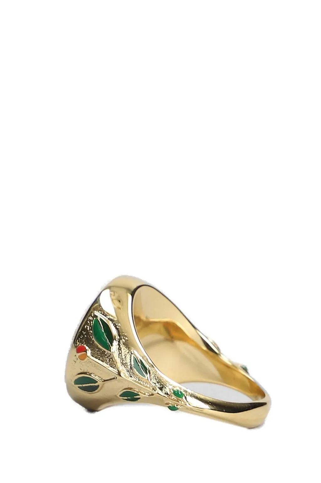 Casablanca Embellished Floral Detail Ring