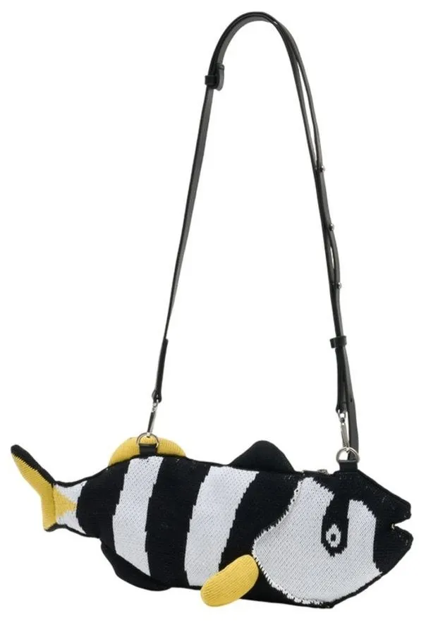 Charles Jeffrey Loverboy Fish Zipped Shoulder Bag