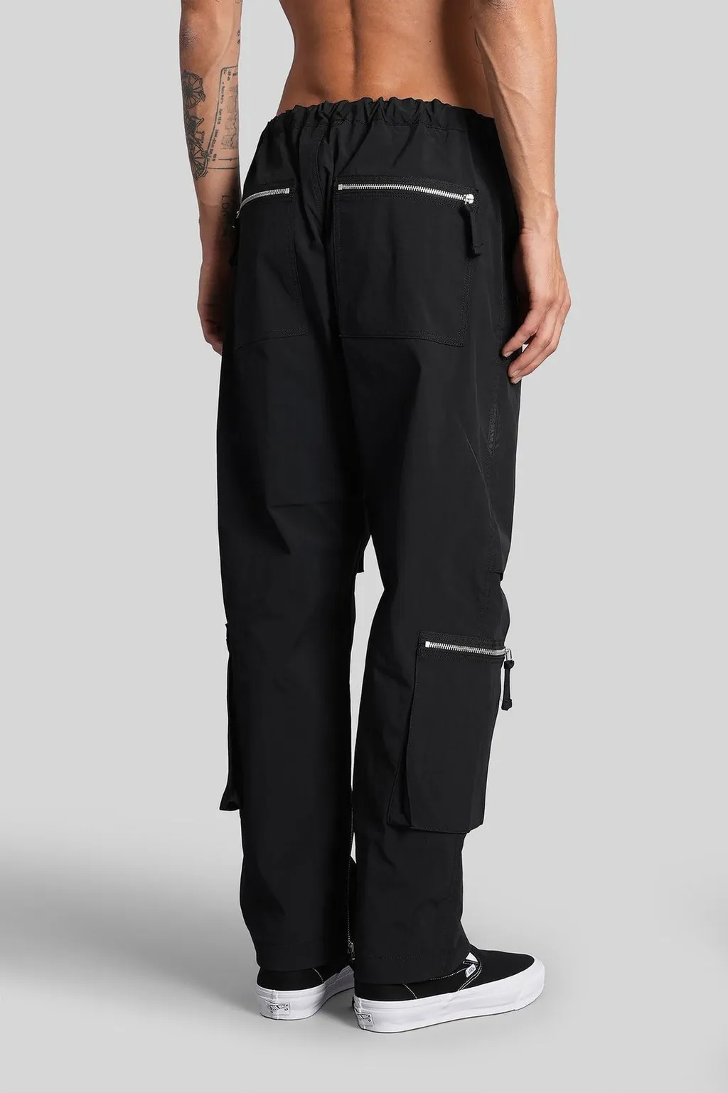 Comme Des GarÇOns Homme Zip Detailed Straight Leg Trousers