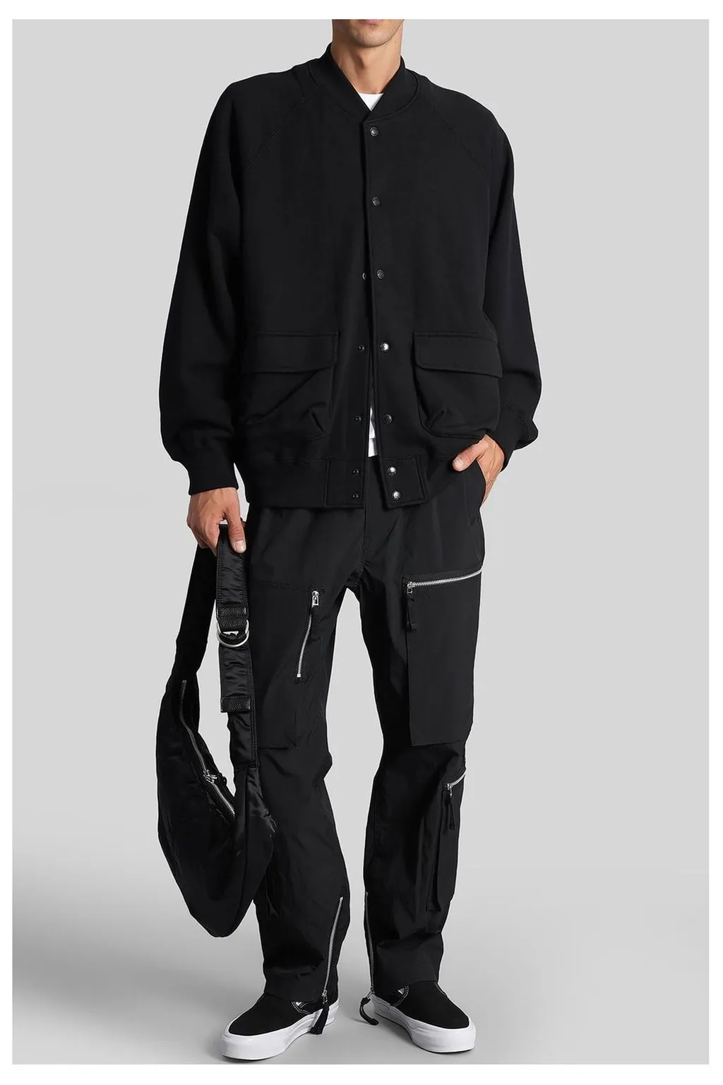 Comme Des GarÇOns Homme Zip Detailed Straight Leg Trousers