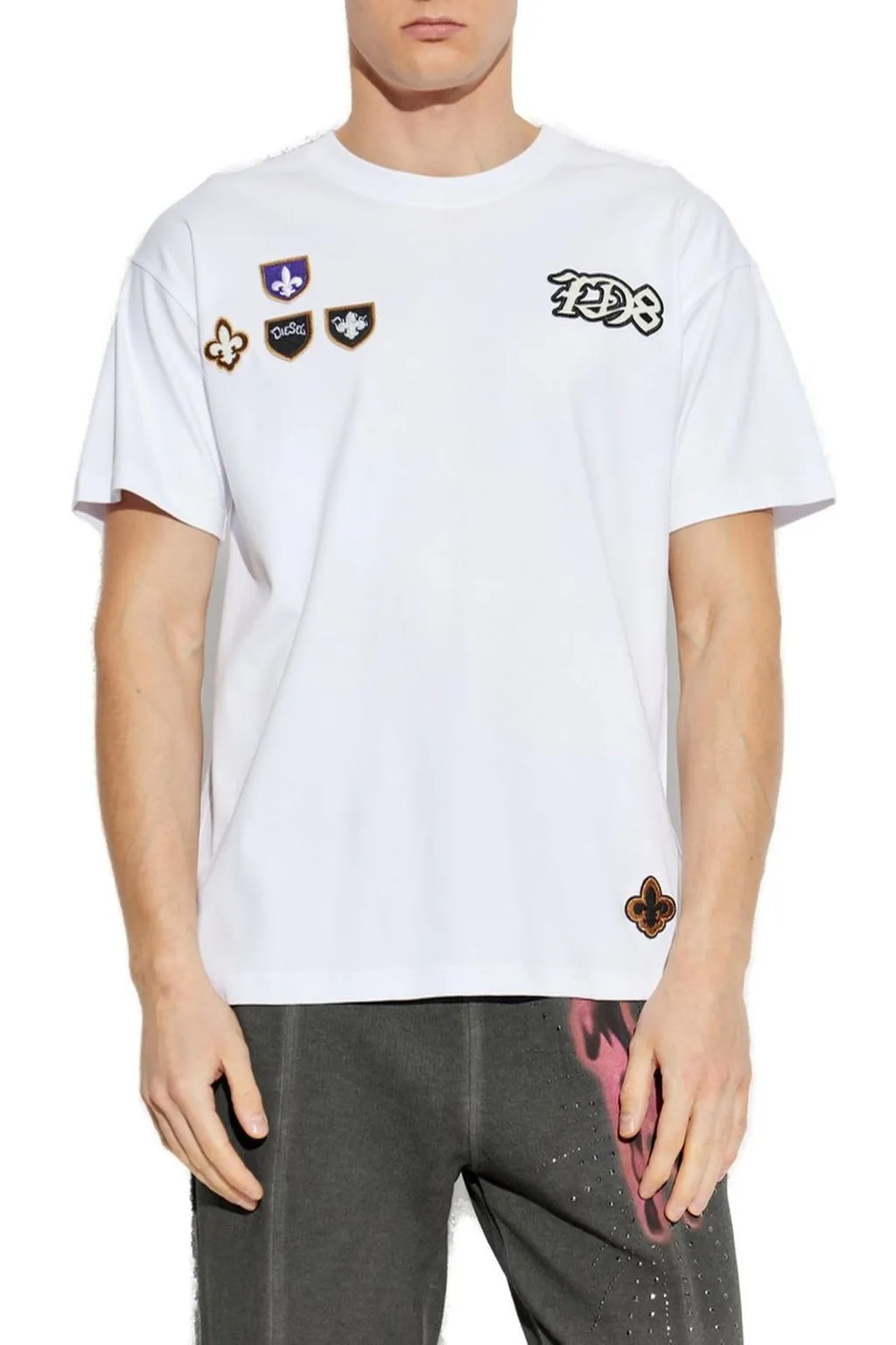 Diesel T Norm Cp Patch Embellished T-Shirt