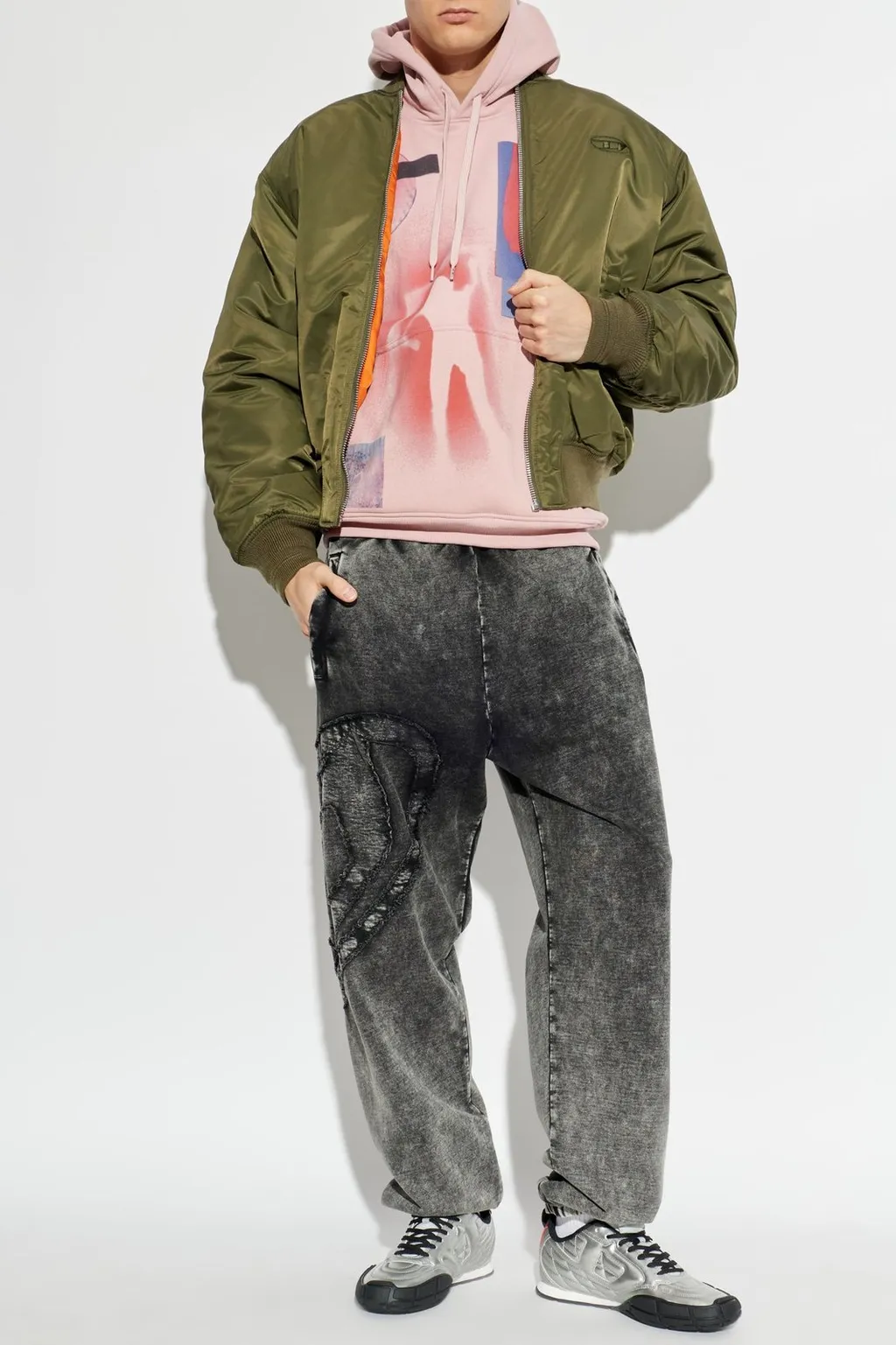 Diesel P-Marky-Den Oval D Patch Sweatpants