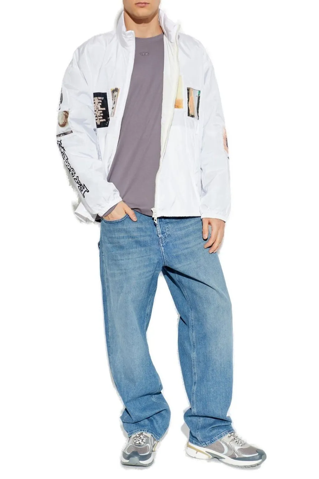 Diesel Oval-D Logo Long-Sleeved T-Shirt