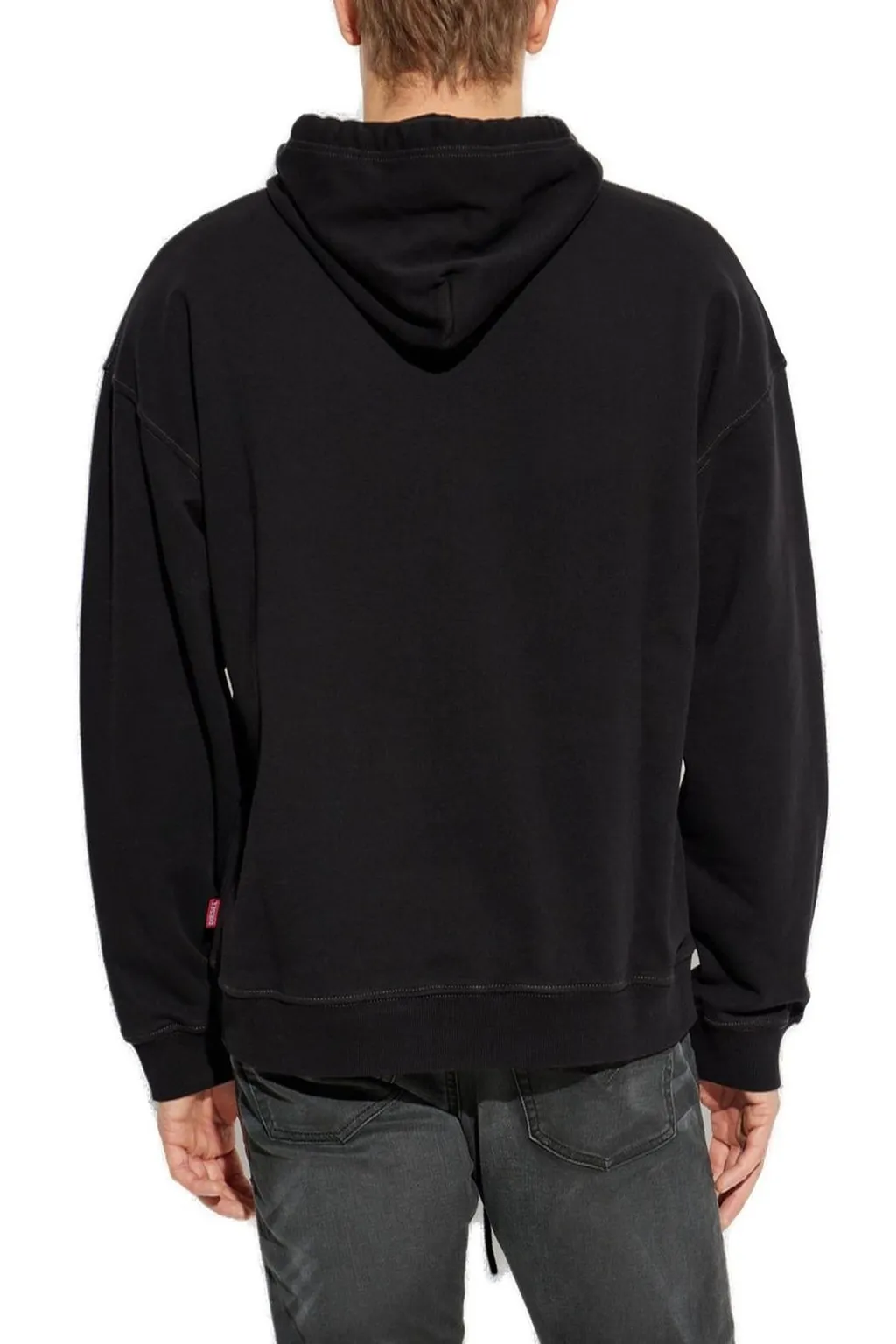 Diesel S-Boxt-Hood-V2 Logo Printed Drawstring Hoodie