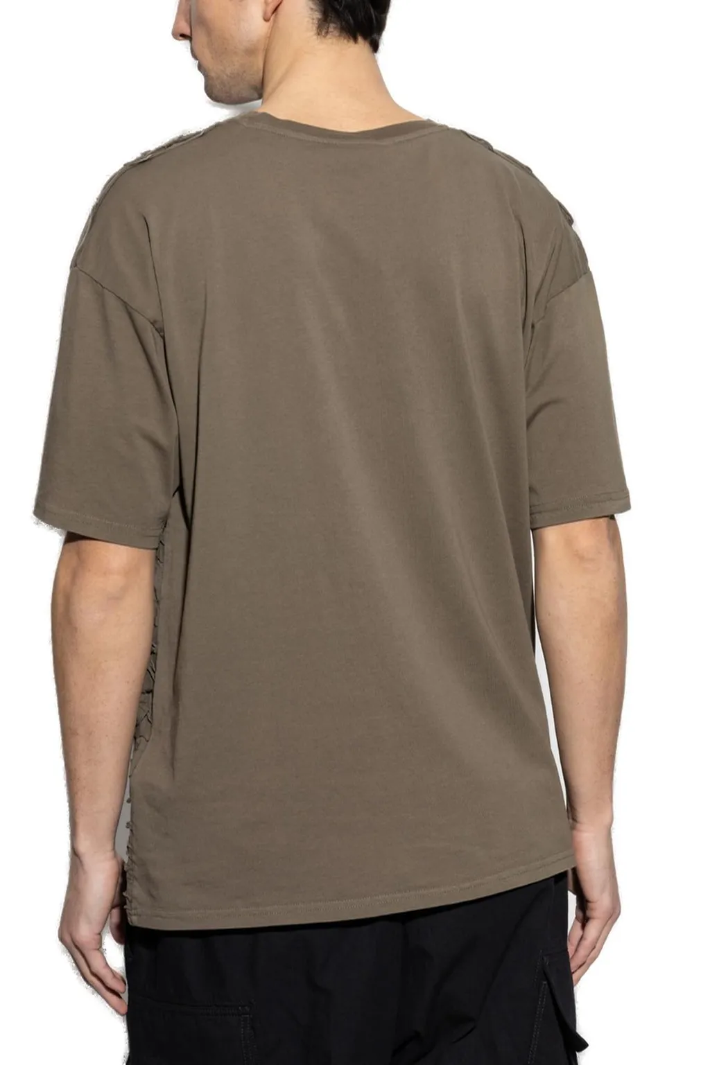 Diesel Ripped Crewneck Drop-Shoulder T-Shirt