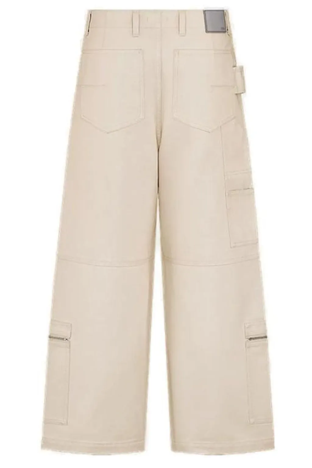 Dior Homme Logo Patch Wide Leg Trousers