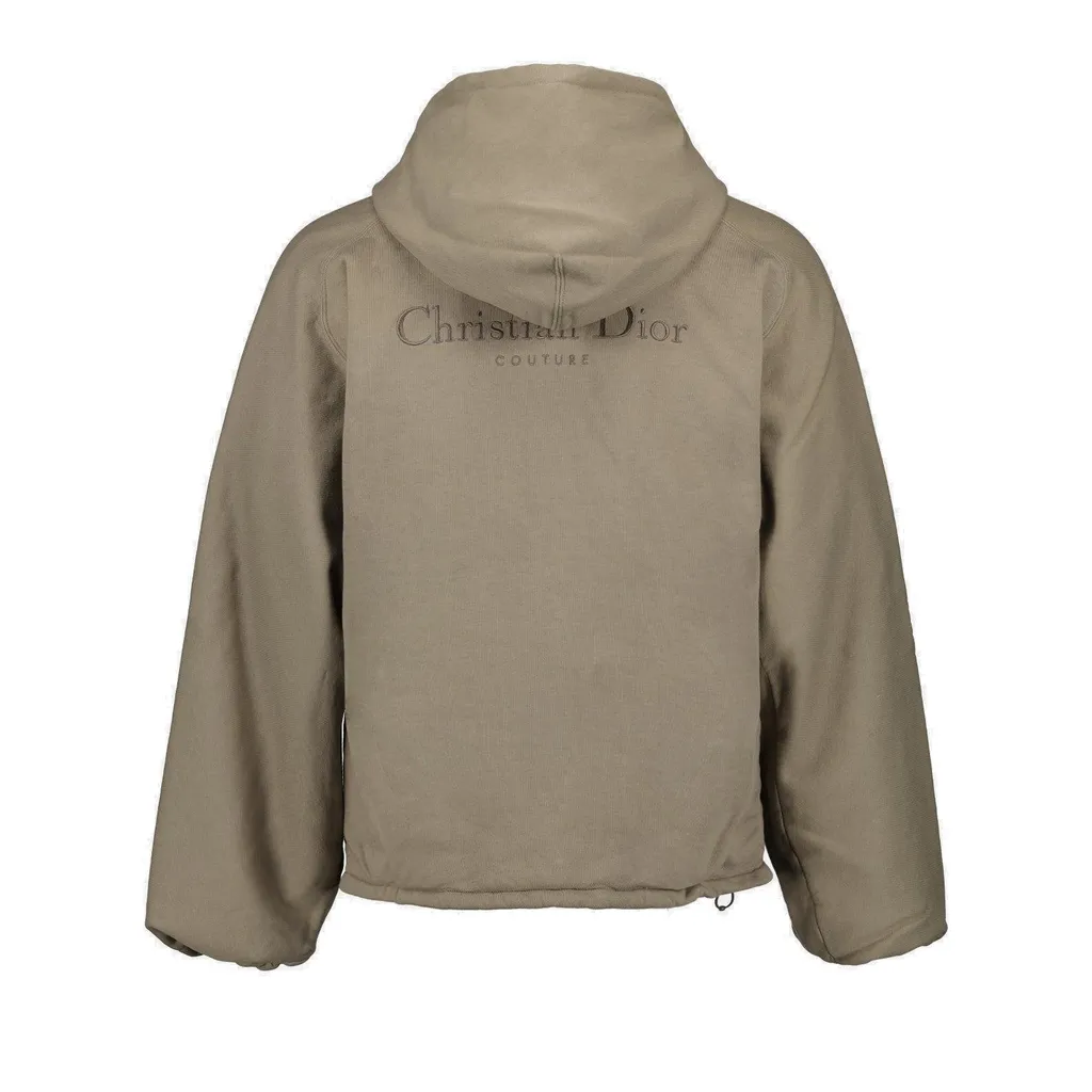 Dior Homme Logo Embroidered Zip-Up Jacket