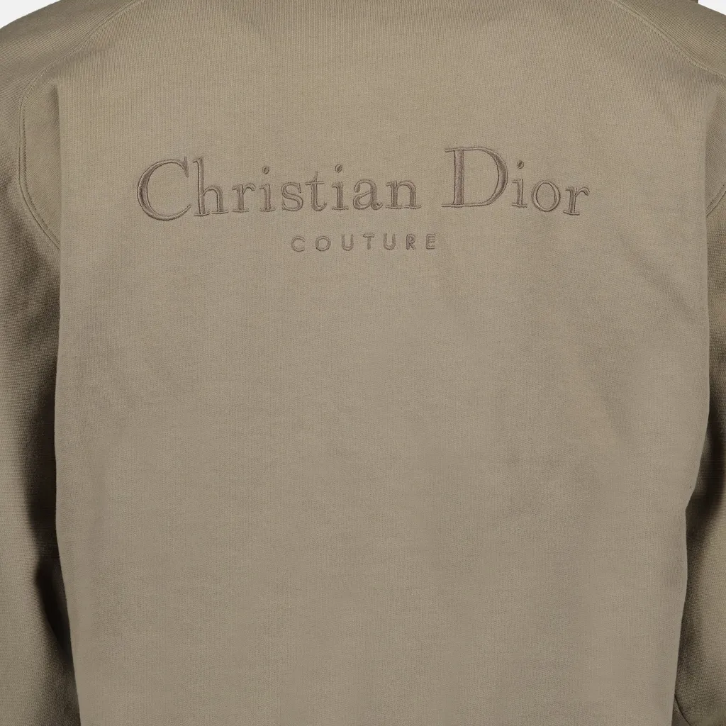 Dior Homme Logo Embroidered Zip-Up Jacket