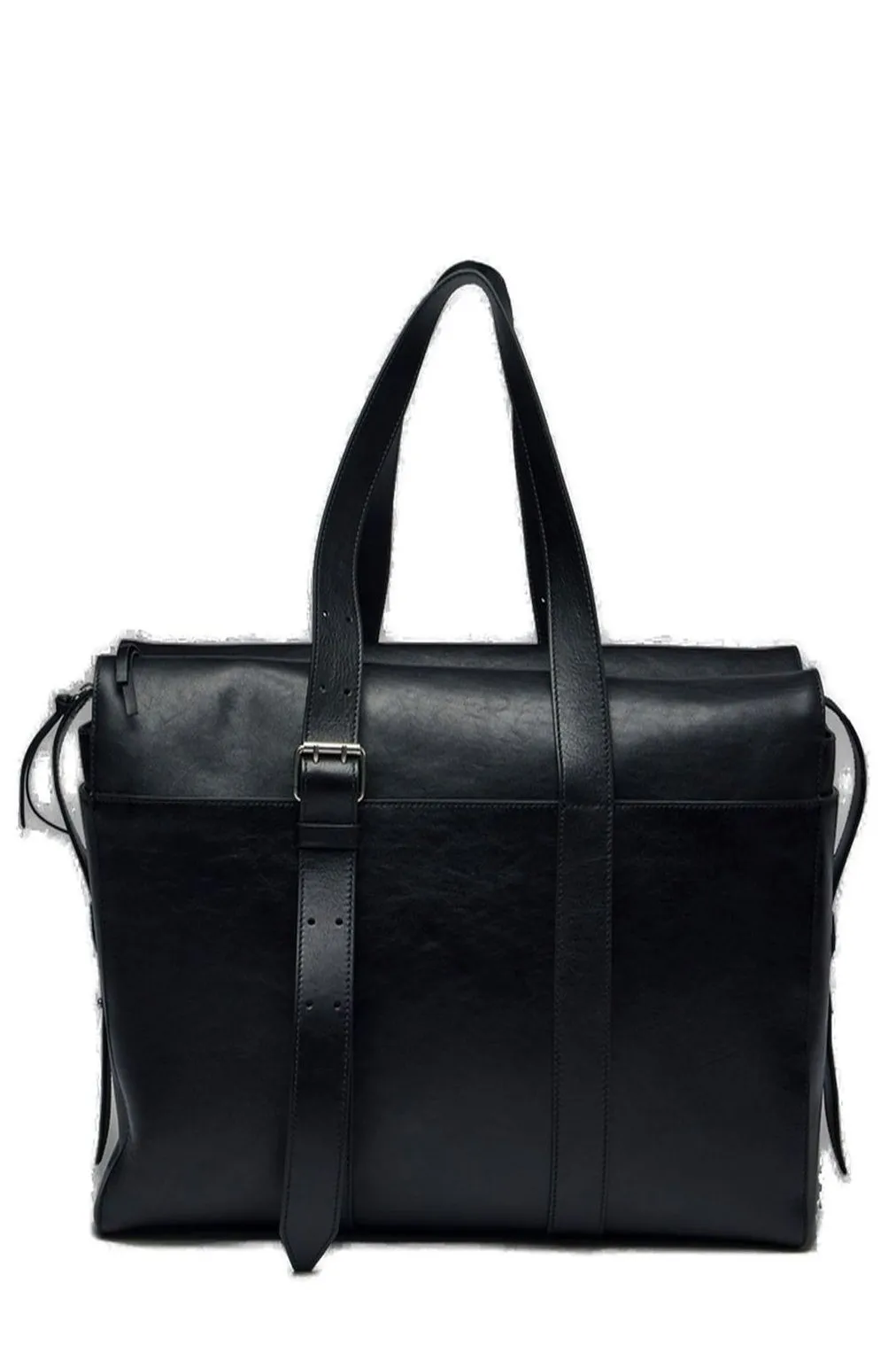 Dries Van Noten Buckle Detailed Zipped Messenger Bag