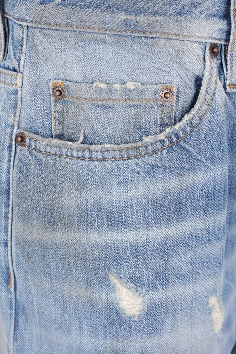 Dsquared2 Light Dirty Wash Bro Distressed Jeans