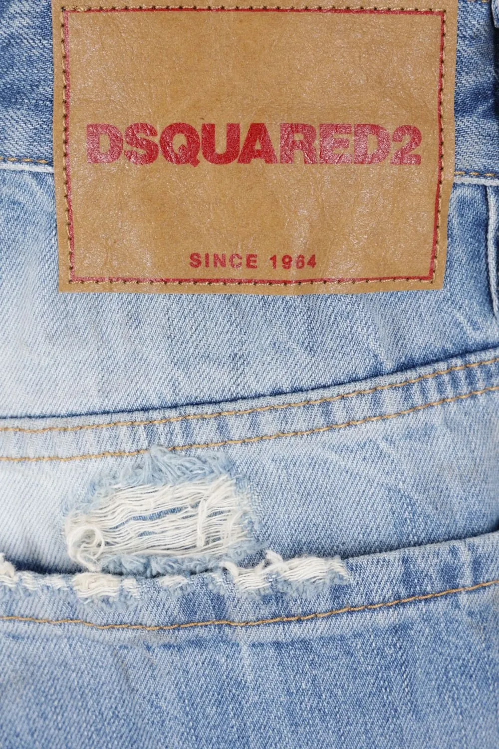 Dsquared2 Light Dirty Wash Bro Distressed Jeans