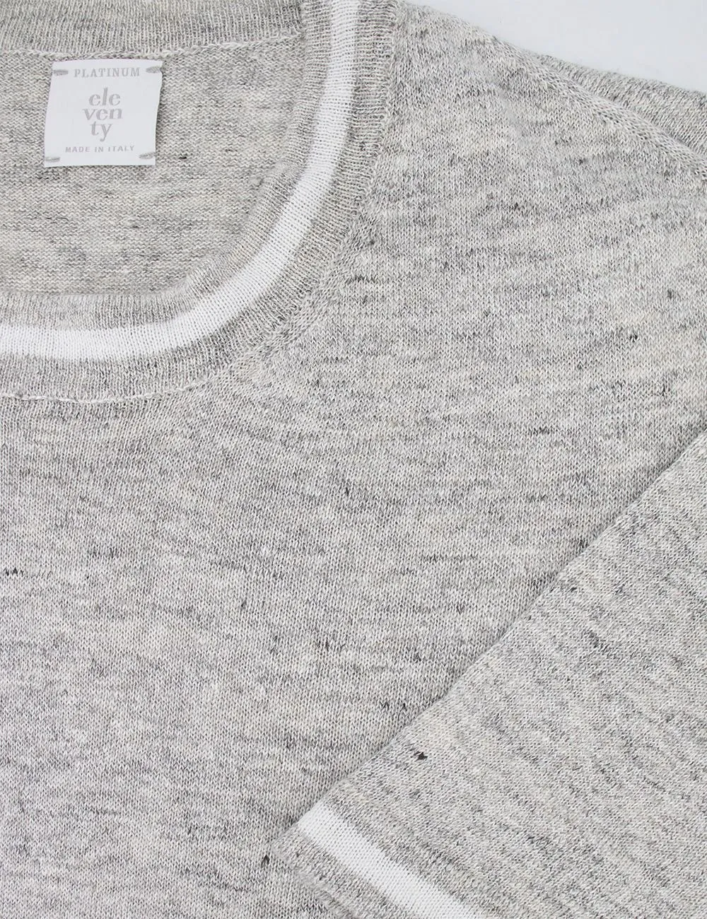 Eleventy Contrast Trim Crew-Neck T-Shirt