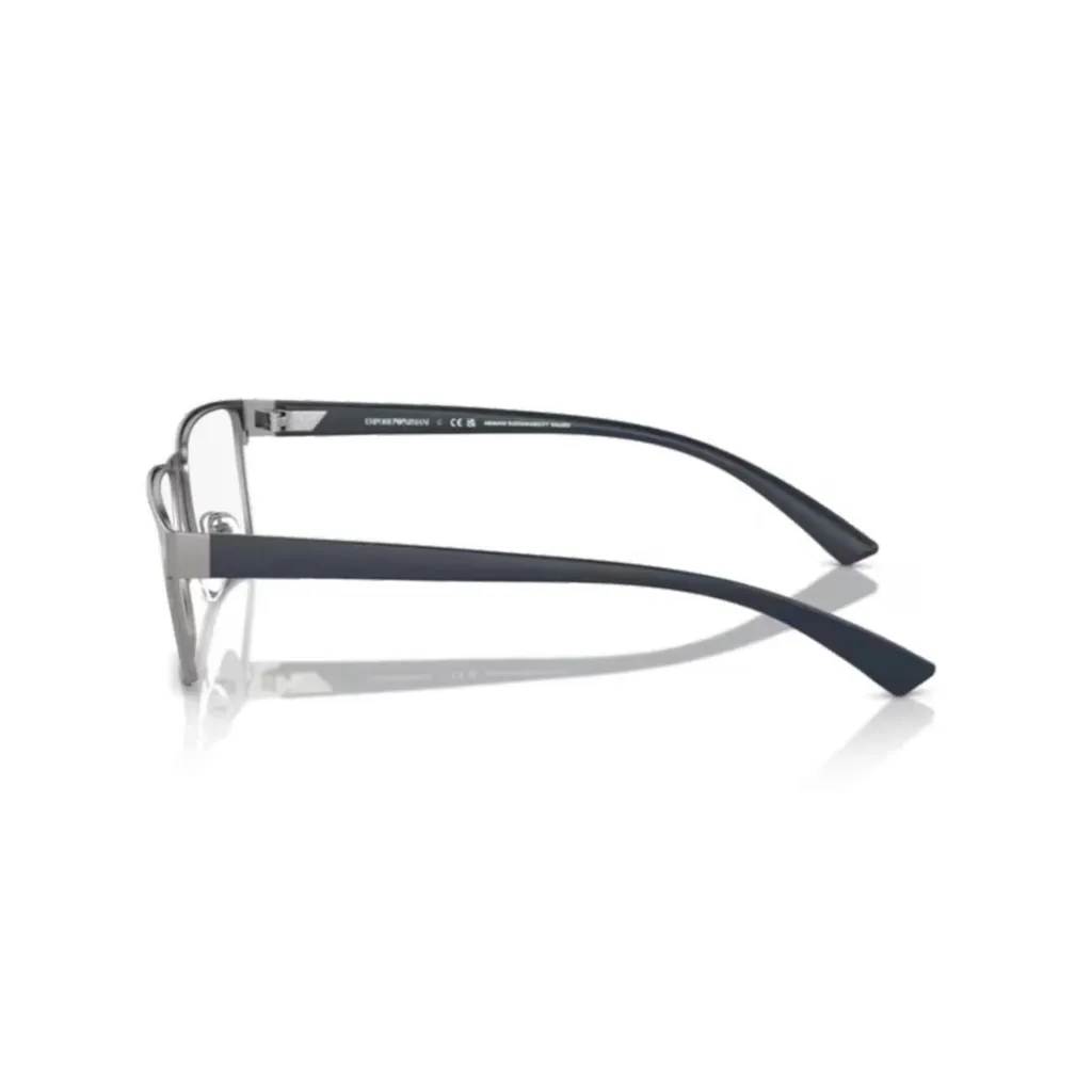 Emporio Armani Matte Effect Rectangular Frame Glasses