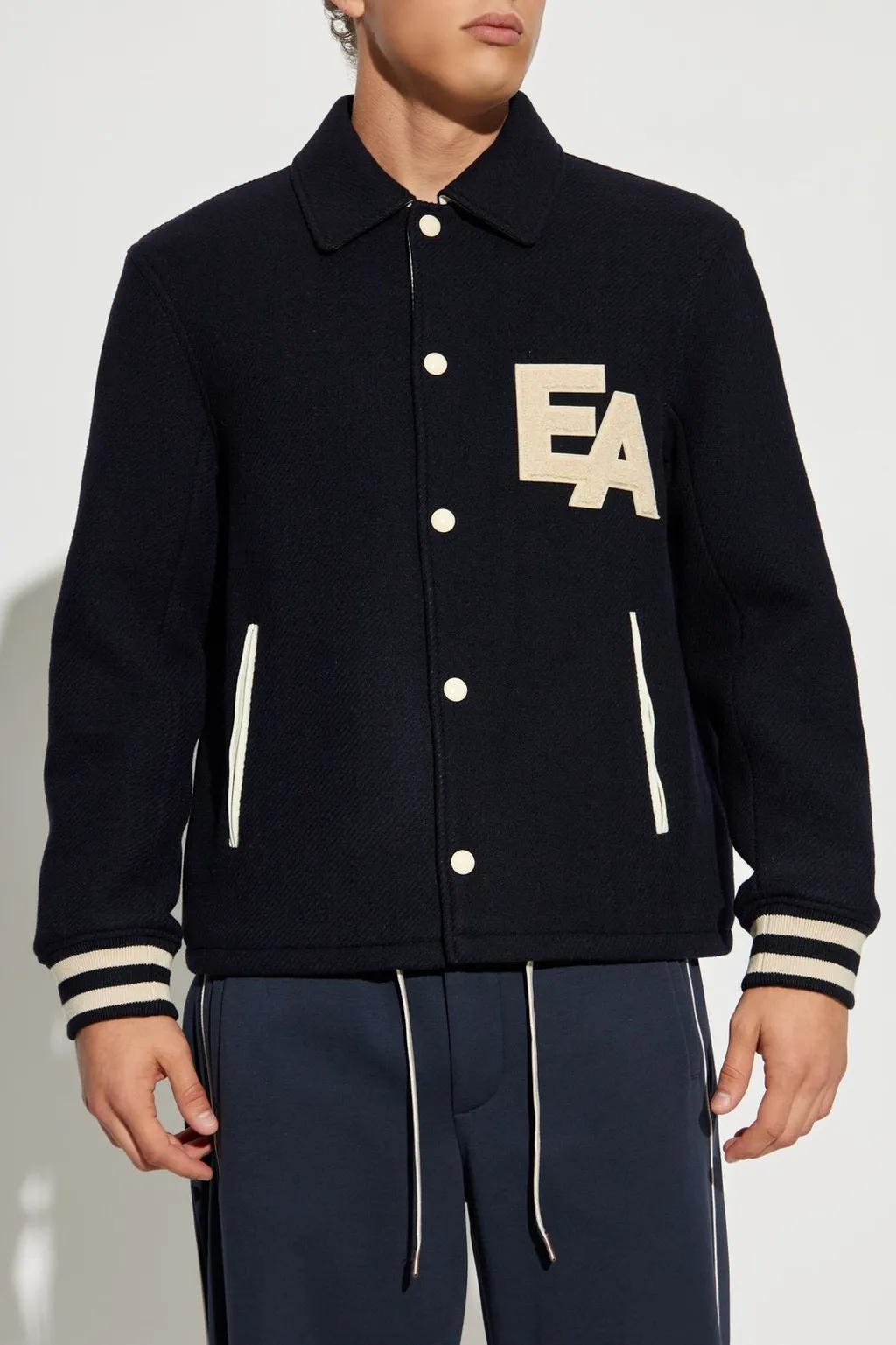 Emporio Armani Logo Patch Bomber Jacket