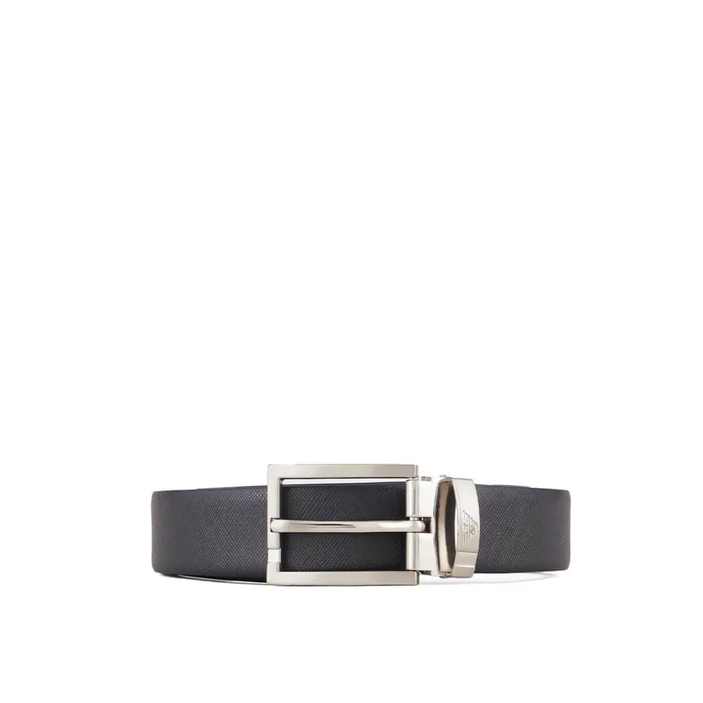 Emporio Armani Logo Engraved Buckled Belt