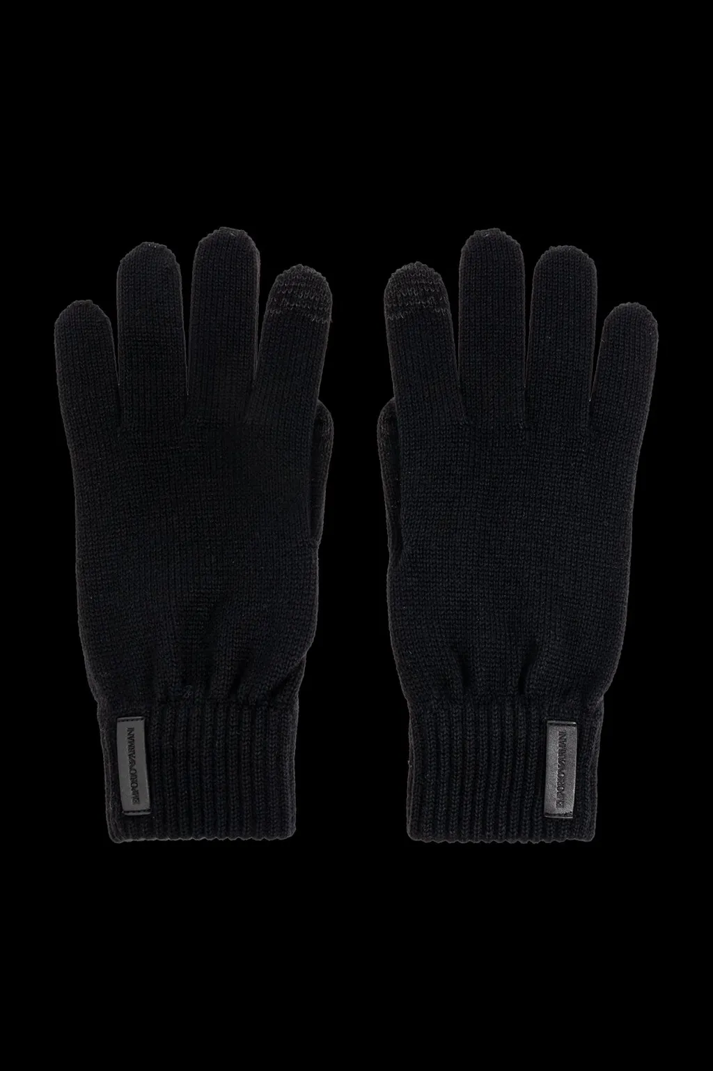Emporio Armani Logo Patch Gloves