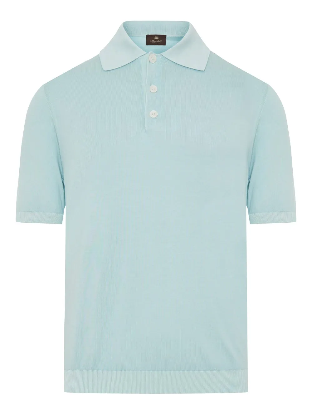 Enrico Mandelli Straight Hem Knitted Polo Shirt