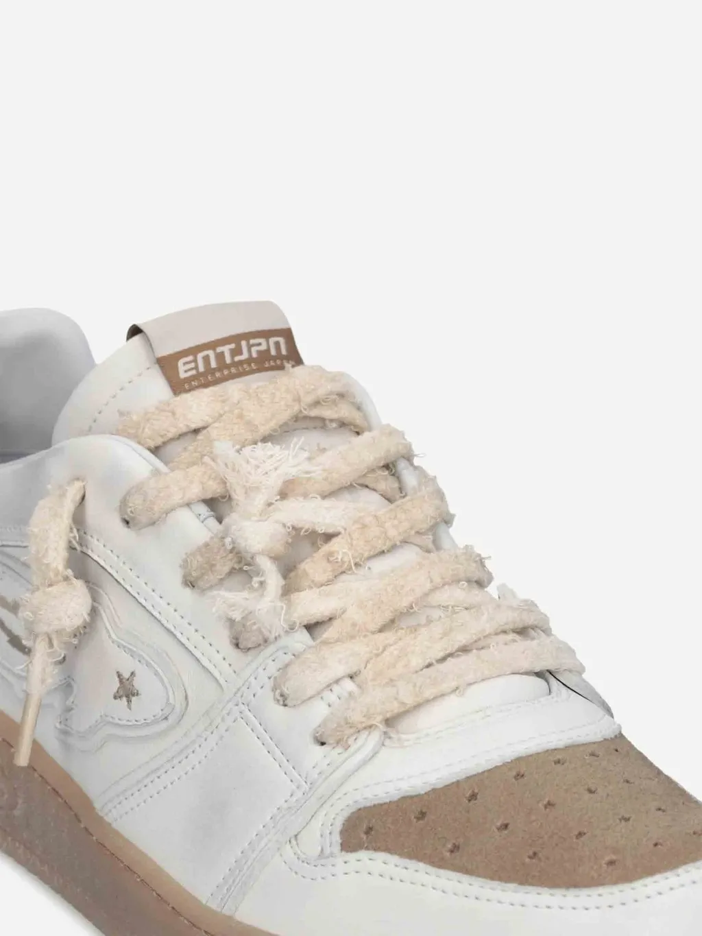 Enterprise Japan Distressed Low-Top Sneakers