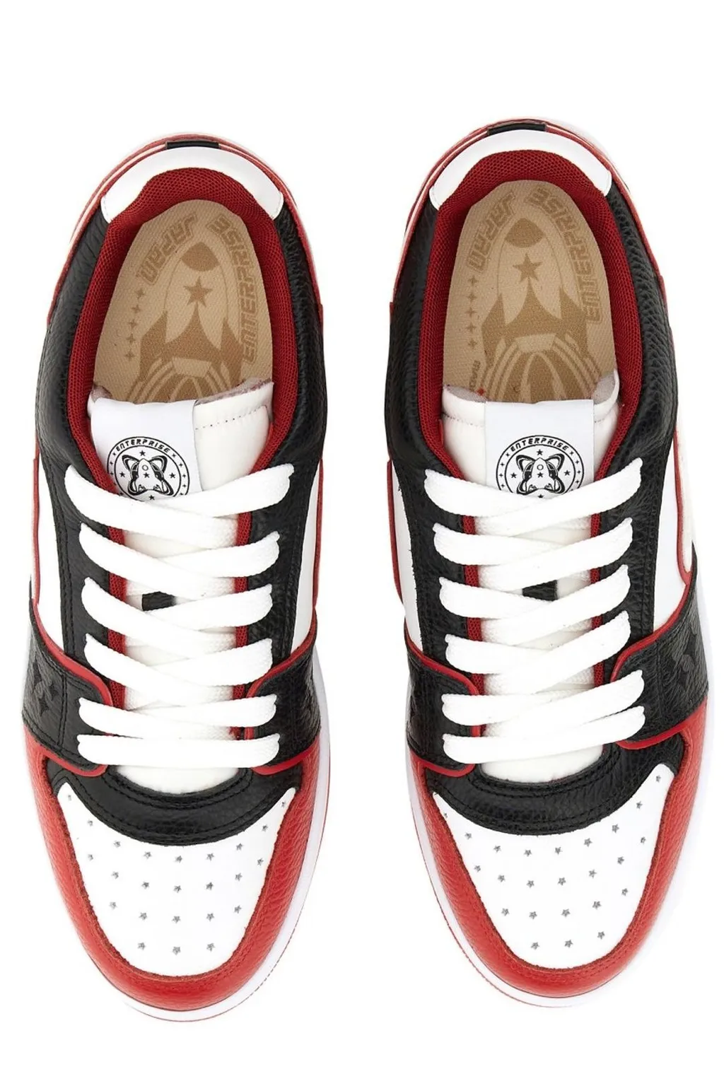 Enterprise Japan Rocket Colour-Block Lace-Up Sneakers