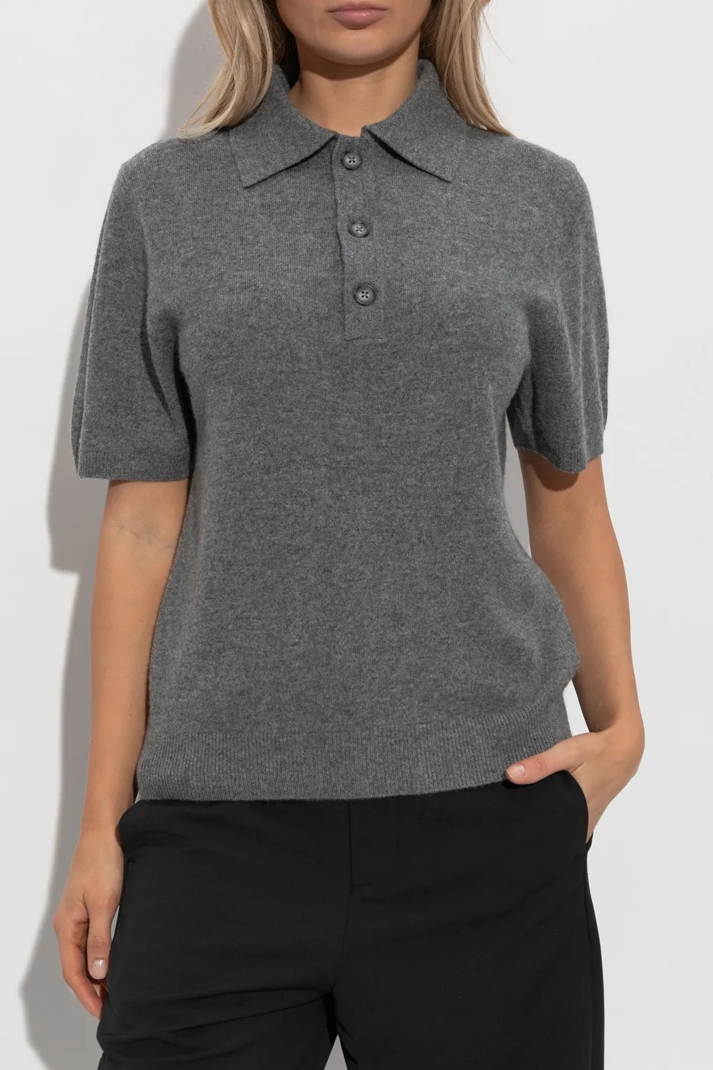 Entire Studios Buttoned Knit Polo