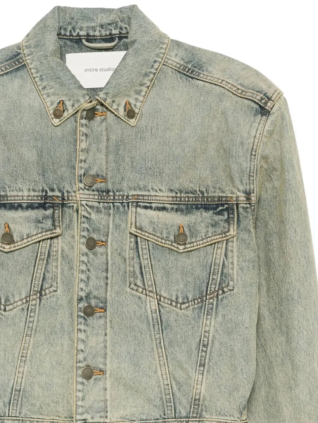 Entire Studios Distressed Denim Jacket