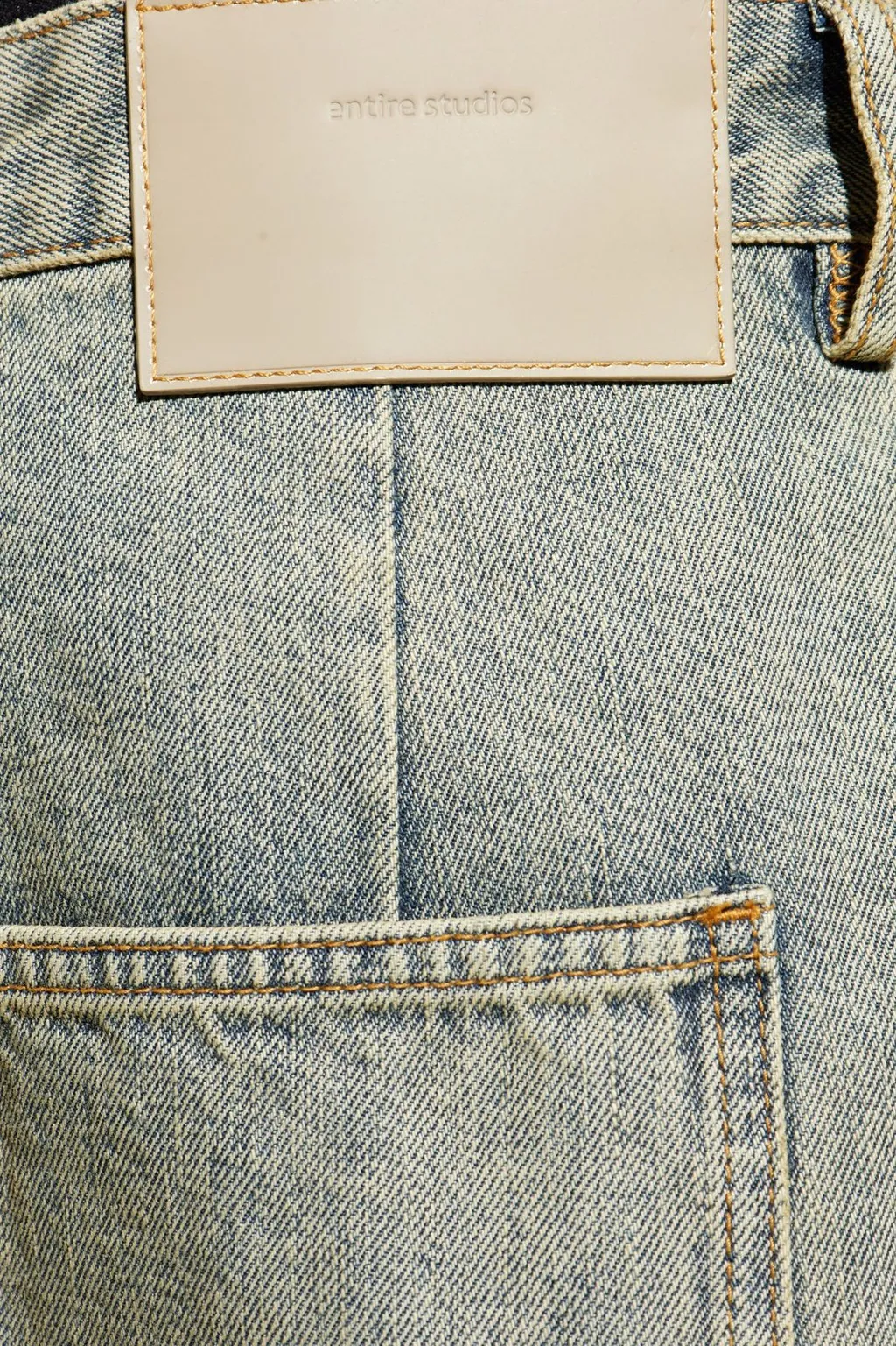Entire Studios Cuffed Straight-Leg Jeans