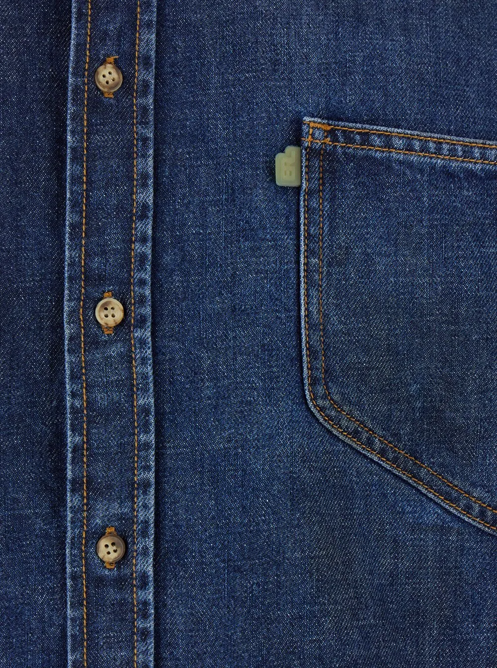 Erl Long-Sleeved Denim Shirt