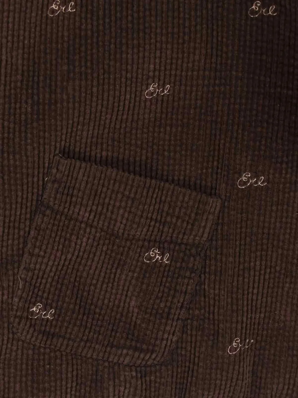 Erl Embroidered Corduroy Shirt