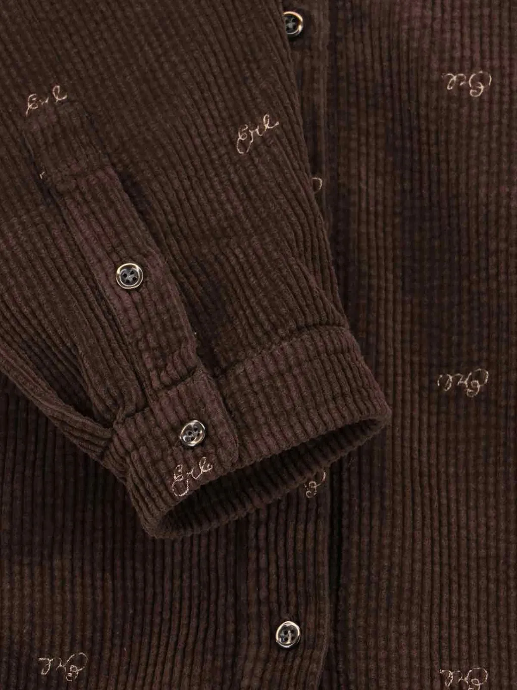 Erl Embroidered Corduroy Shirt