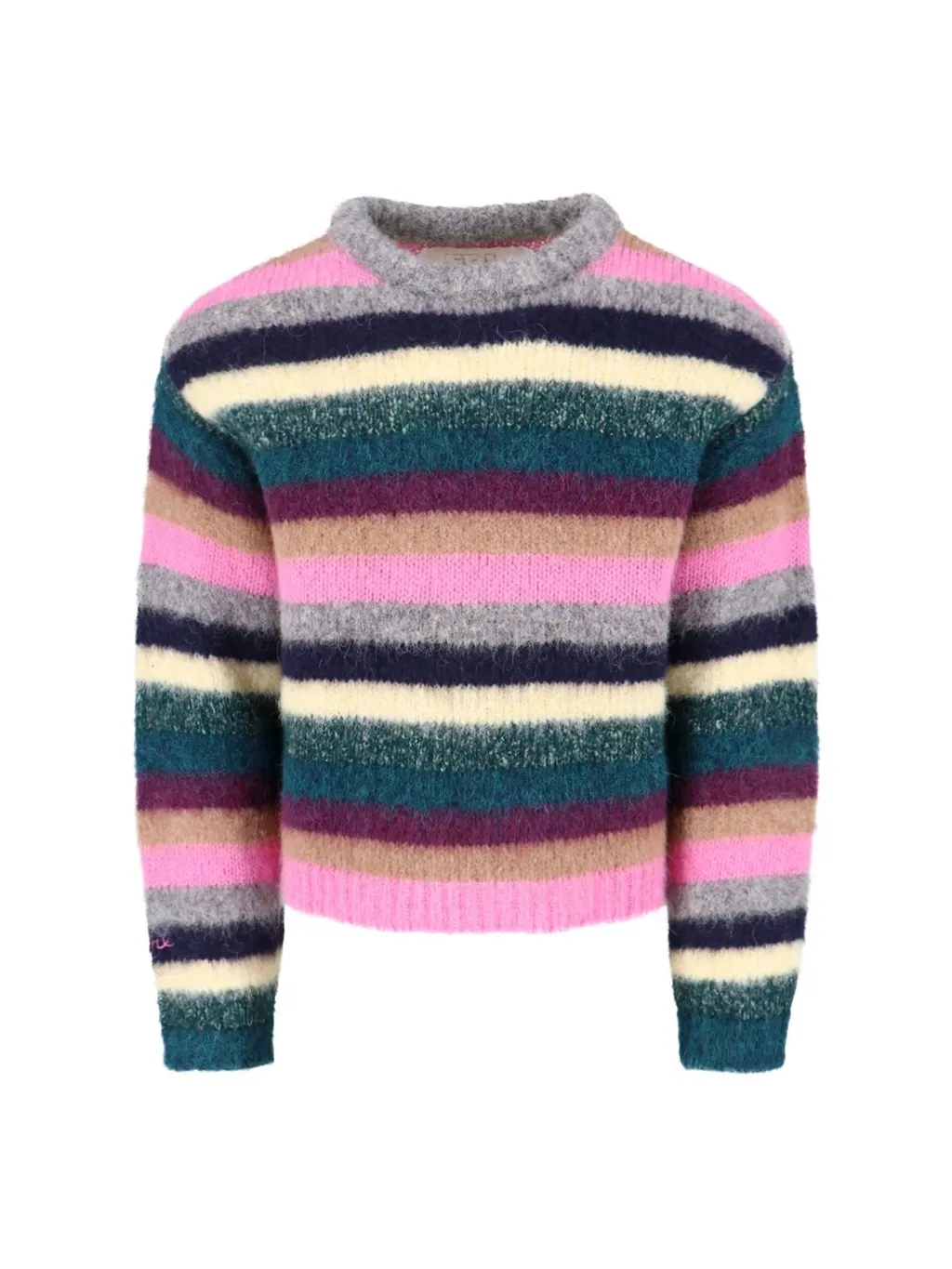 Erl Striped Crewneck Knit Jumper