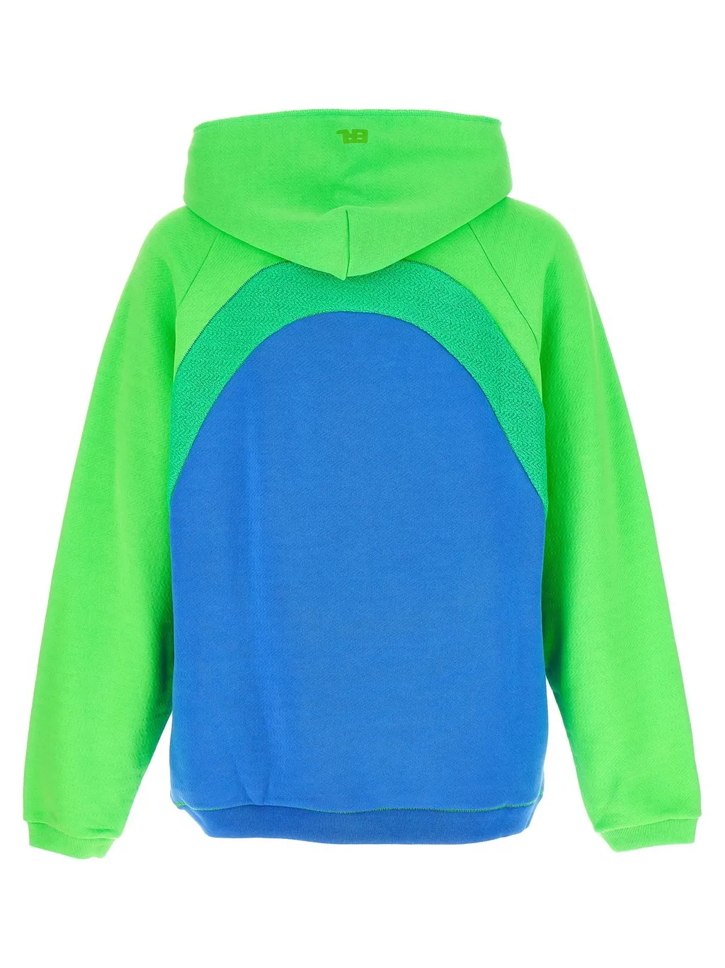 Erl Rainbow Knit-Panelled Drawstring Hoodie