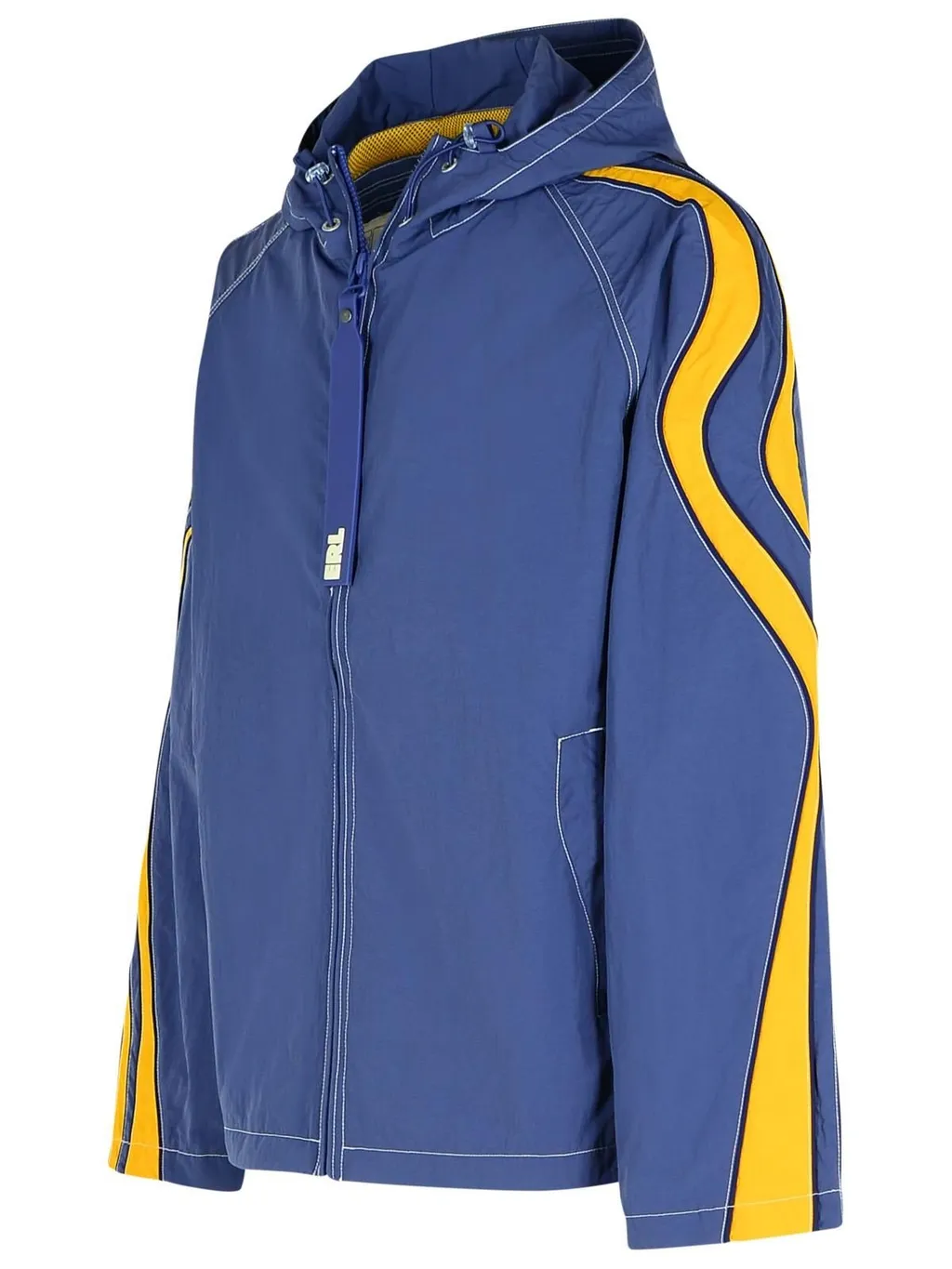 Erl Contrast Stitch Hooded Jacket