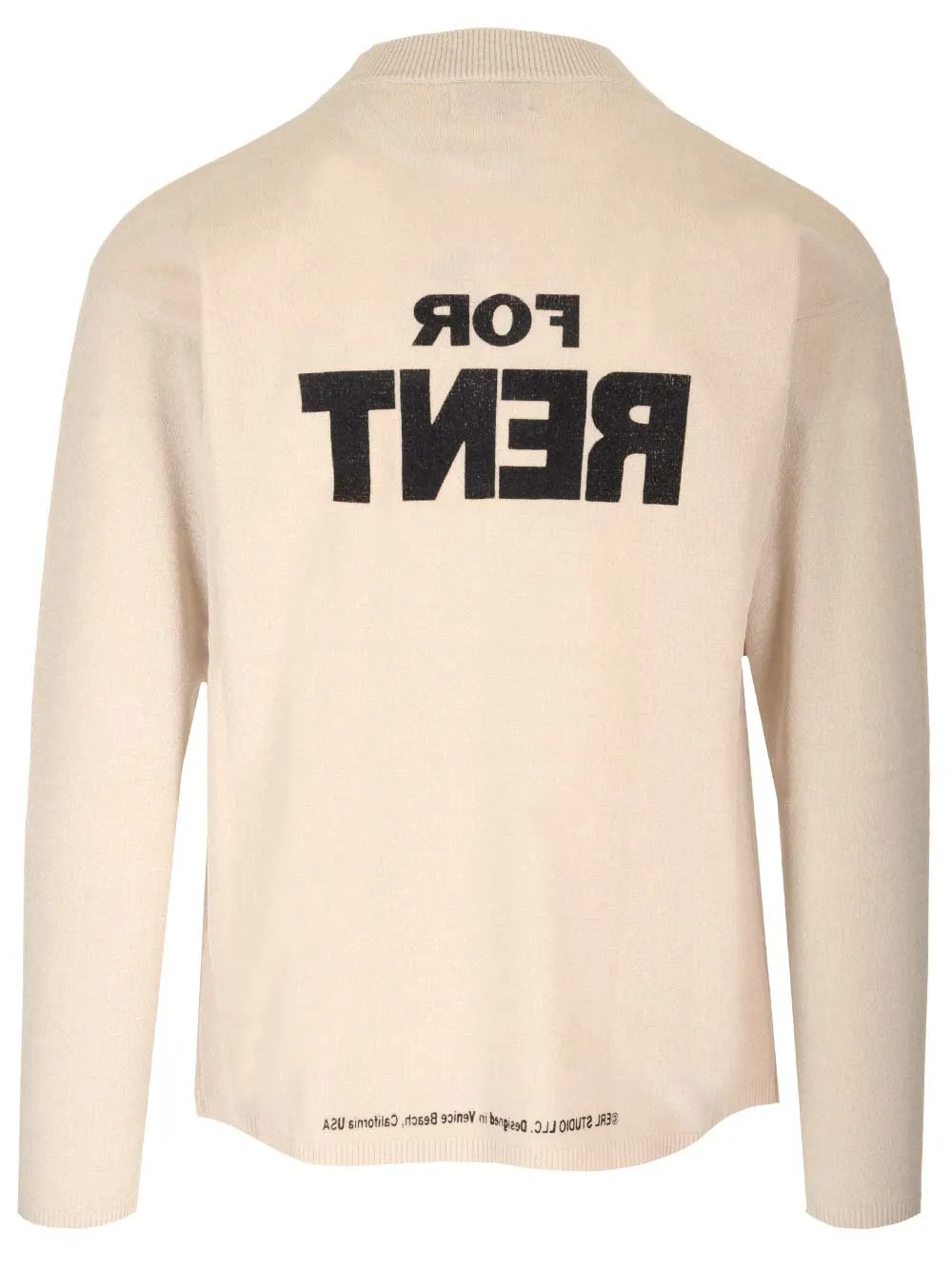 Erl For Rent Slogan-Printed Knitted Jumper