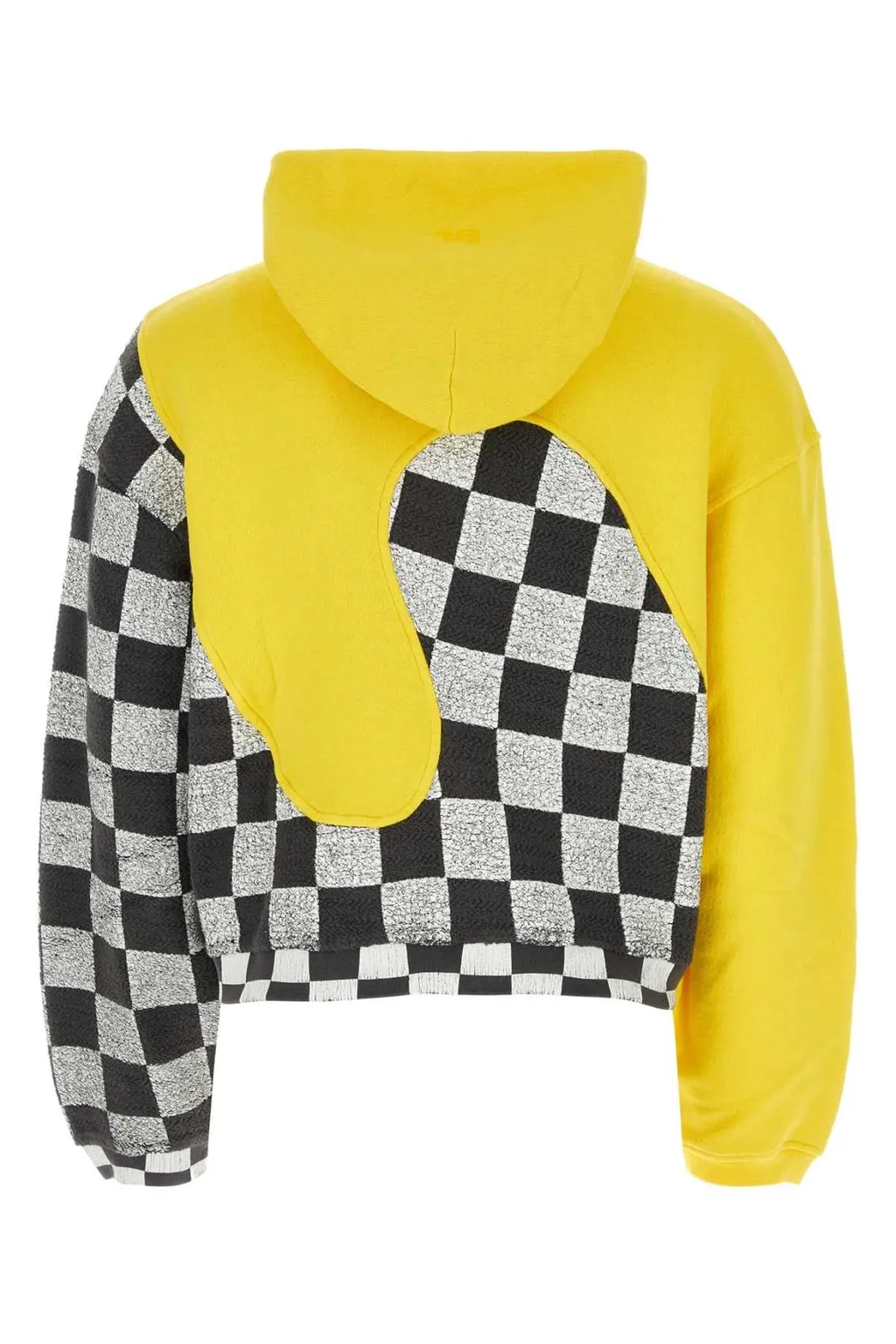 Erl Checkered Swirl Long Sleeved Hoodie
