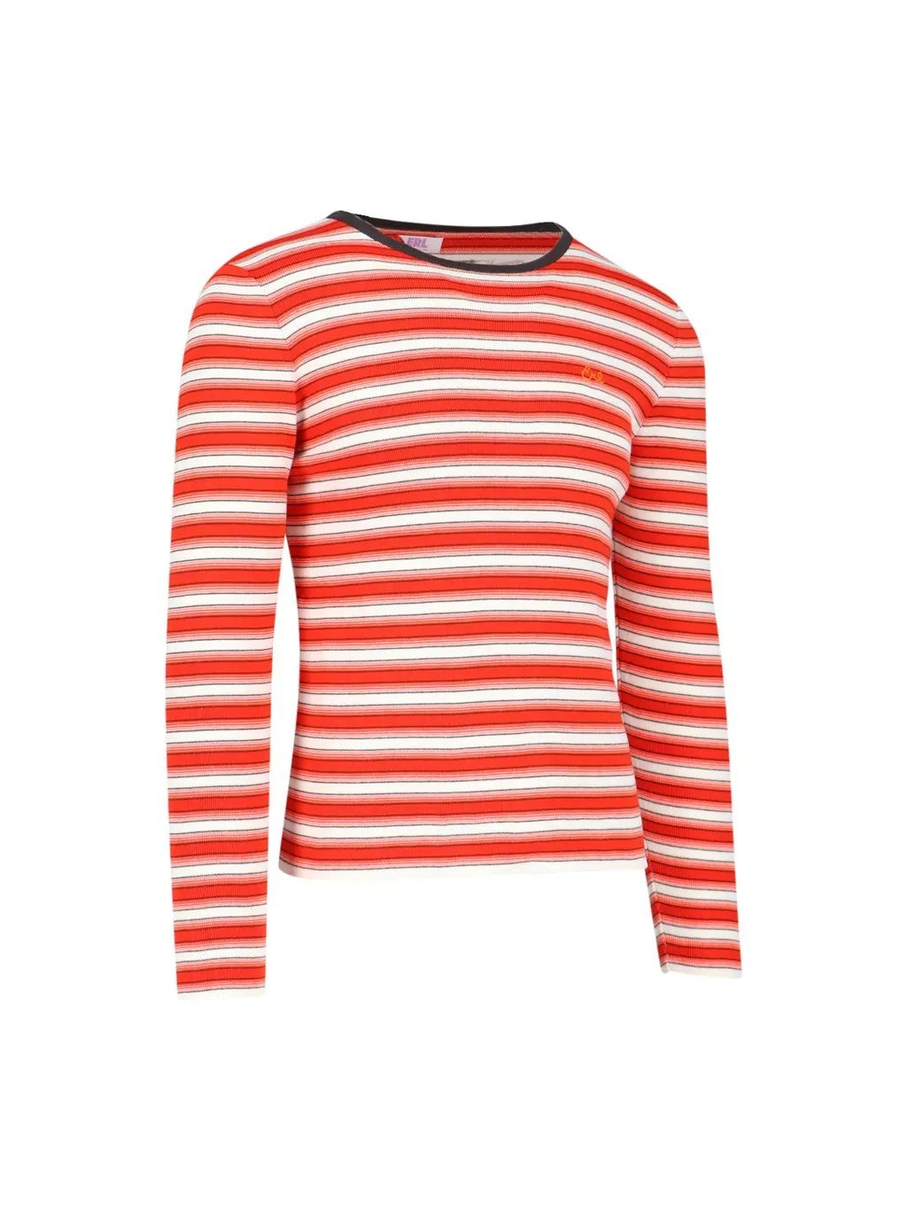 Erl Logo Embroidered Striped Crewneck Jumper
