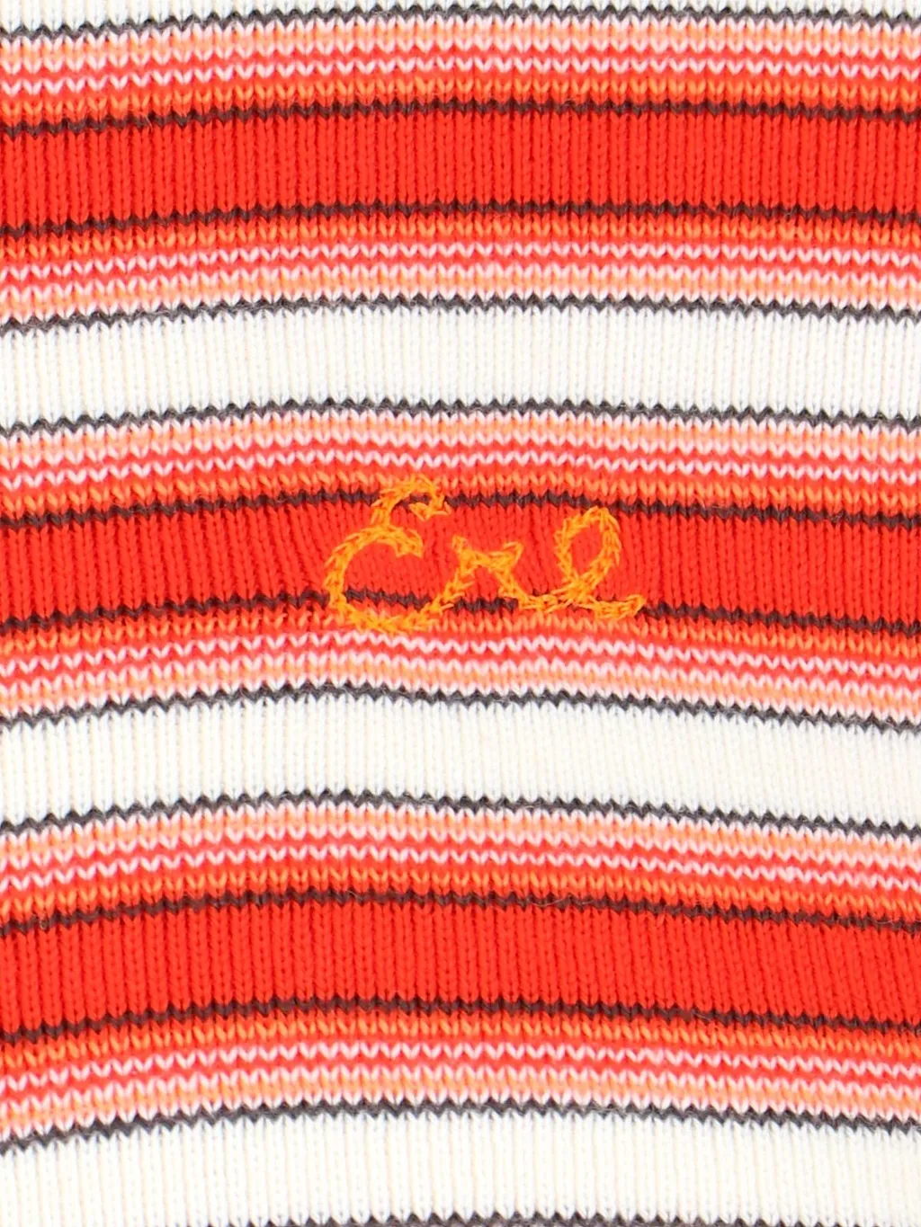 Erl Logo Embroidered Striped Crewneck Jumper