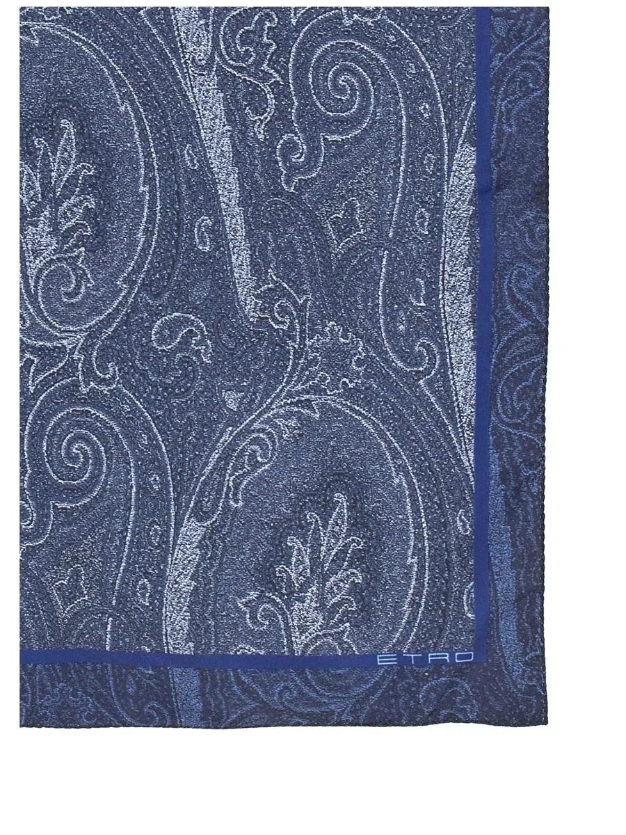 Etro Paisley-Printed Finished Edge Scarf