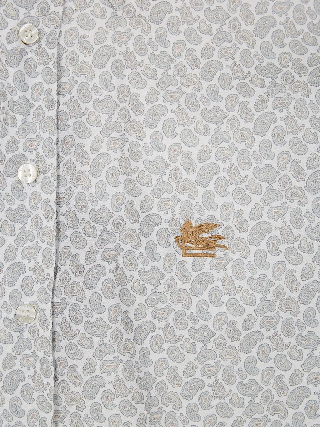 Etro Pegaso Embroidered Button-Down Shirt