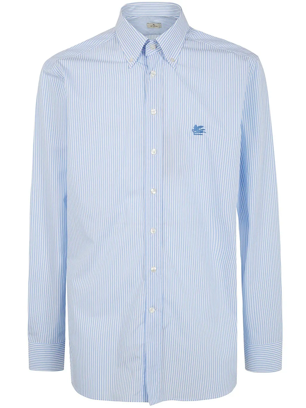 Etro Pegaso Embroidered Striped Shirt