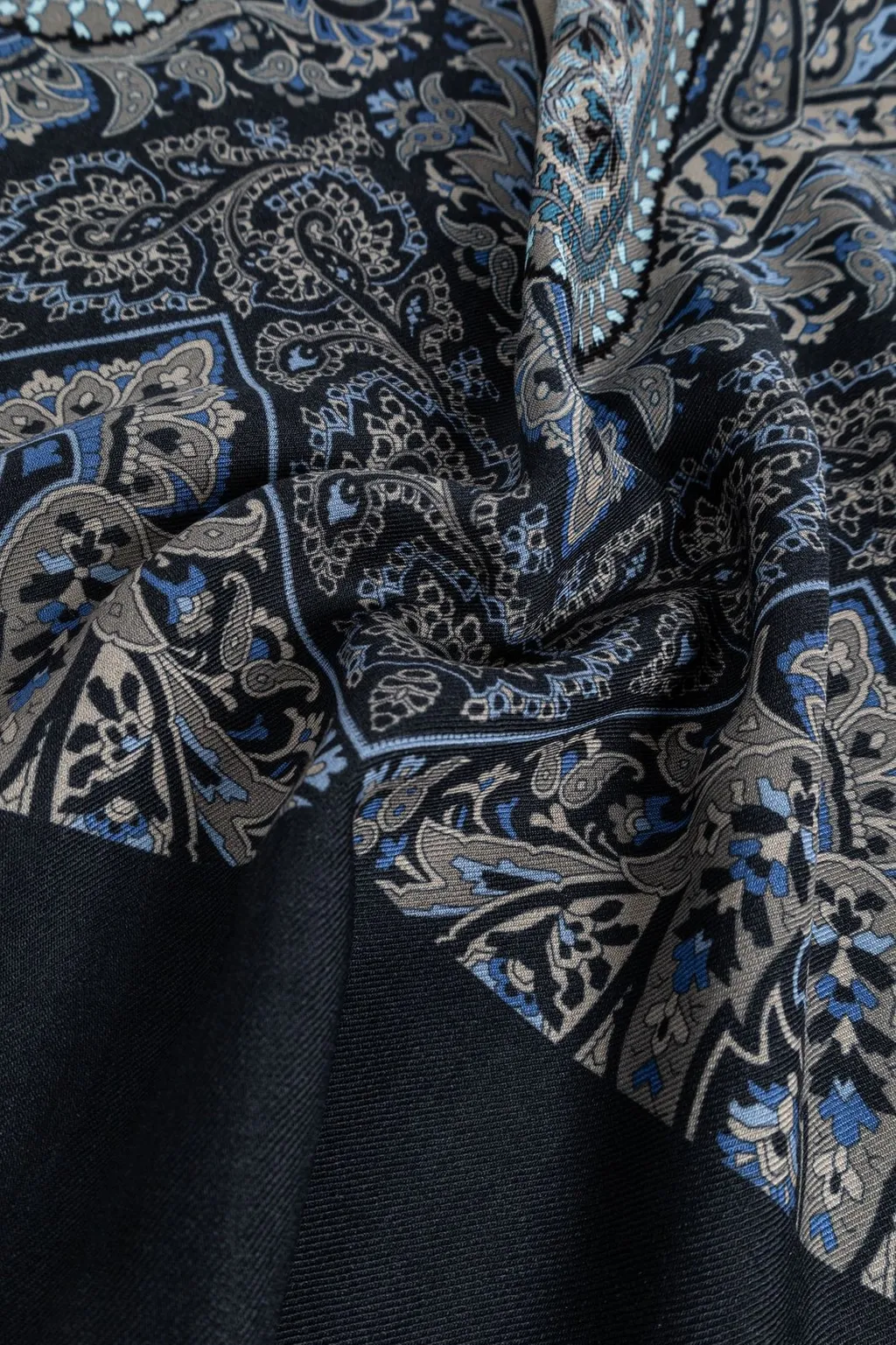 Etro Paisley And Check Motif Scarf