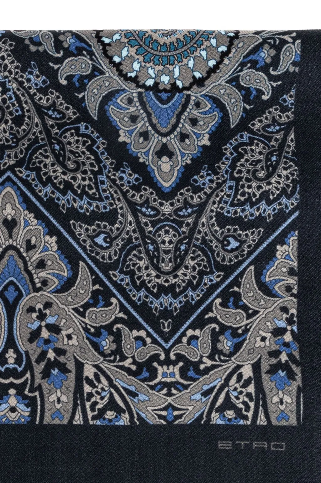 Etro Paisley And Check Motif Scarf