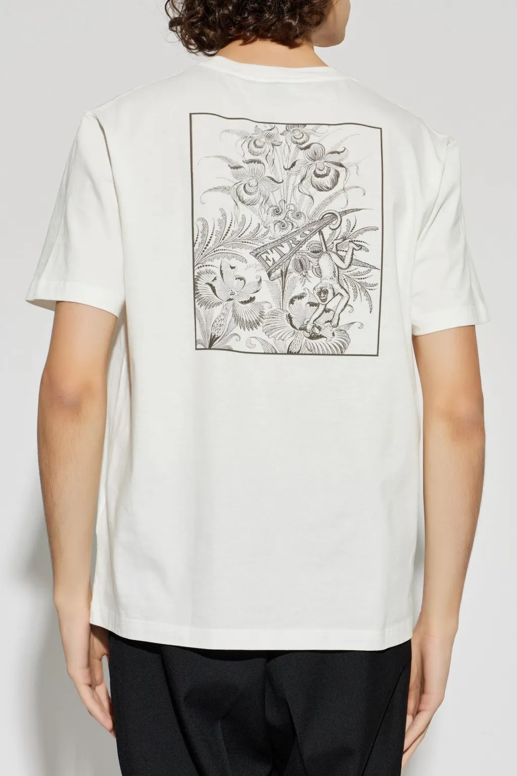 Etro Pegaso Printed Crewneck T-Shirt