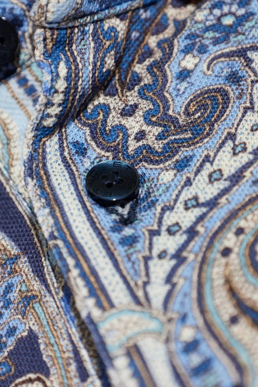 Etro Paisley Motif Short-Sleeved Polo Shirt