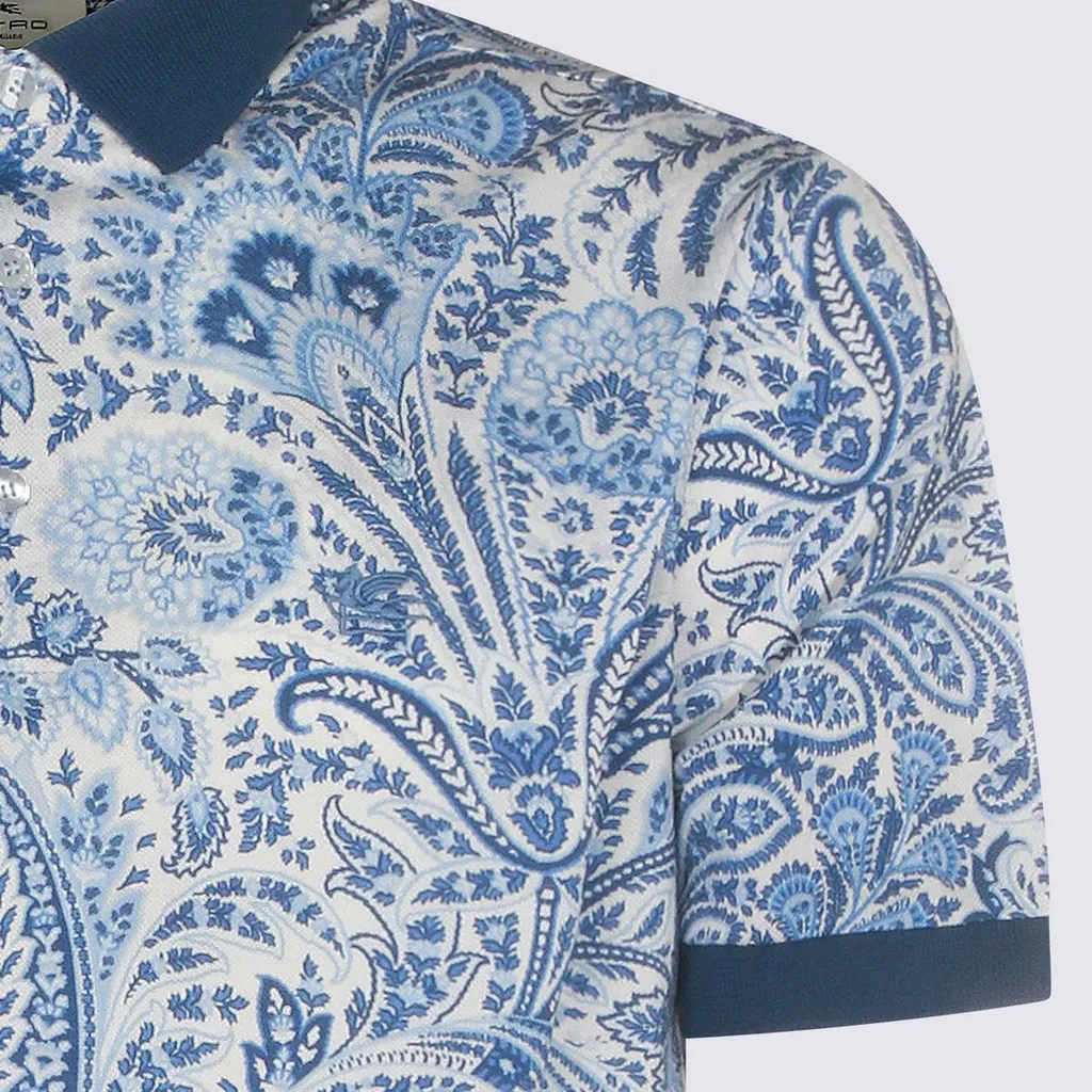 Etro Paisley-Printed Short Sleeved Polo Shirt