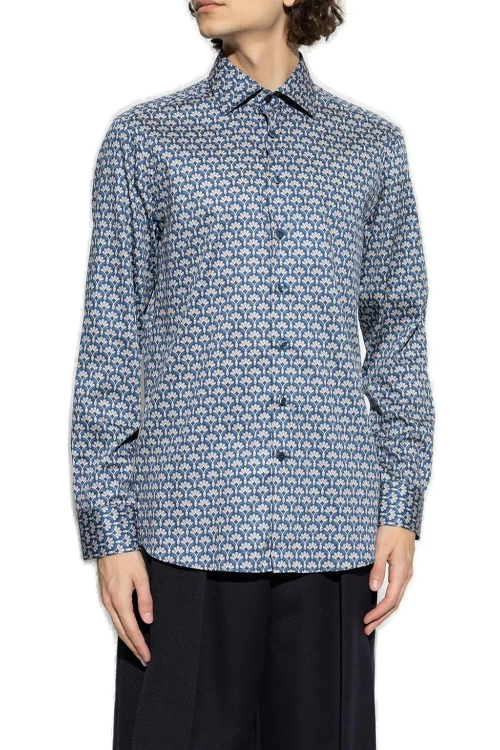 Etro Pattern-Printed Long-Sleeved Shirt