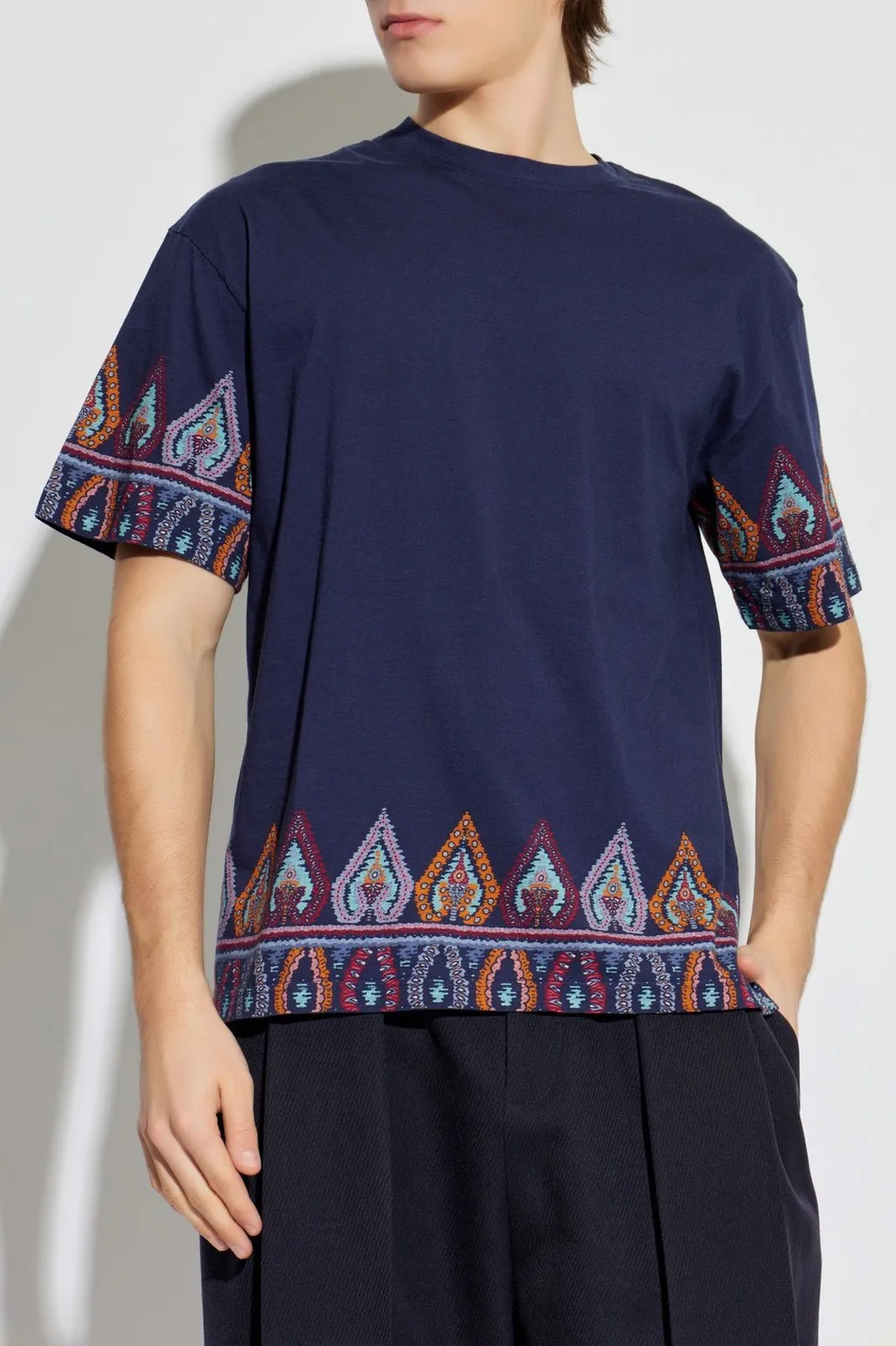 Etro Patterned Crewneck T-Shirt