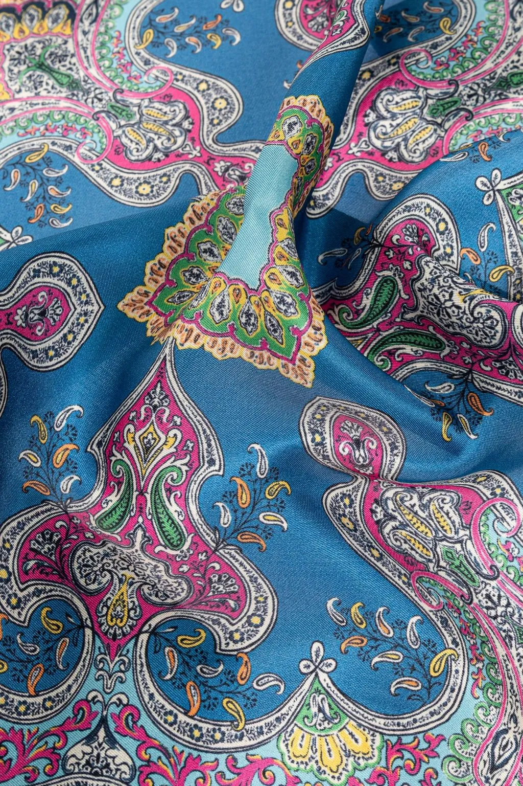 Etro Floral Paisley Motif Pocket Square Scarf