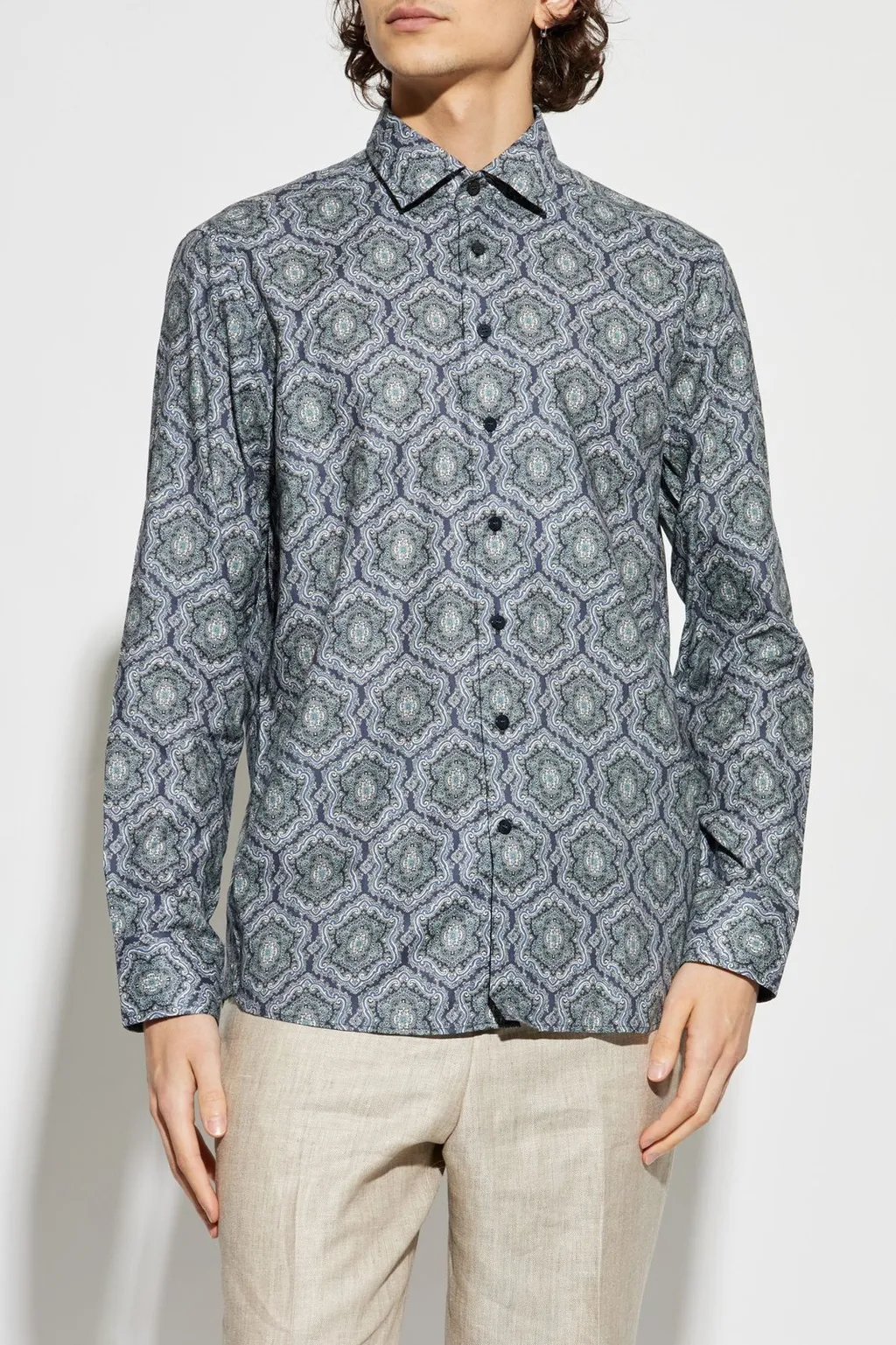Etro Patterned Long-Sleeved Shirt