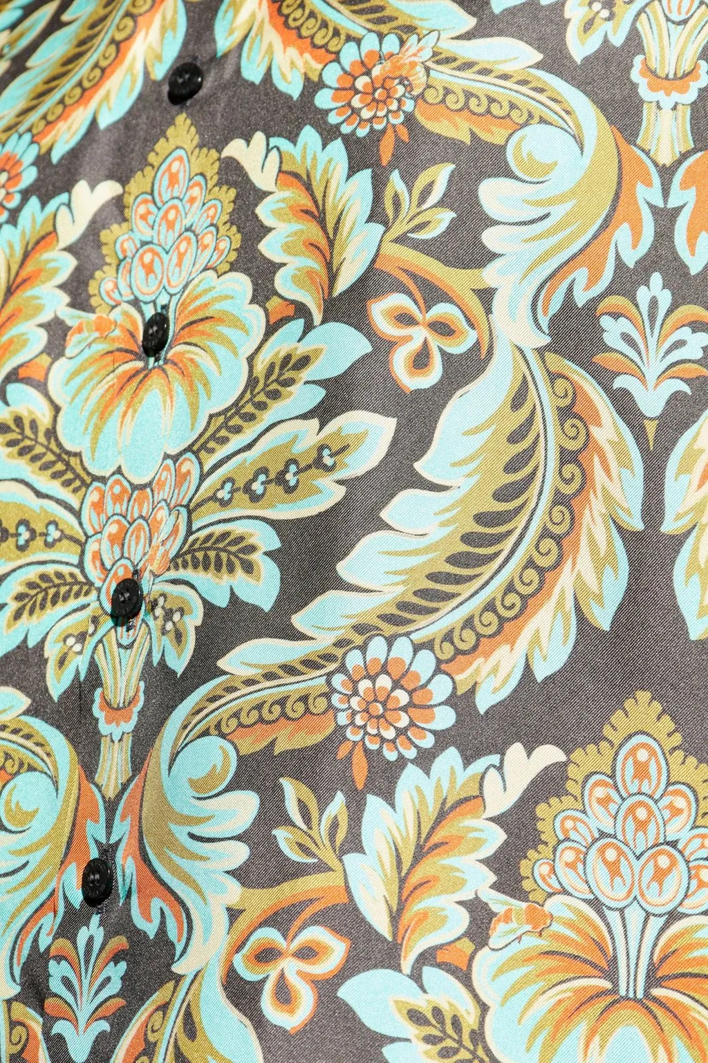Etro Paisley Print Satin Shirt