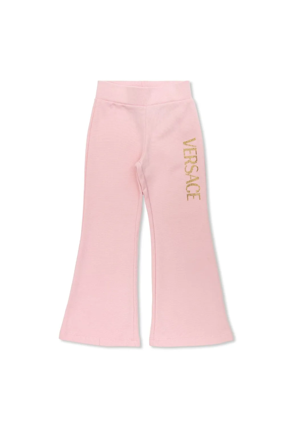 Versace Kids Logo Printed Flared Sweatpants